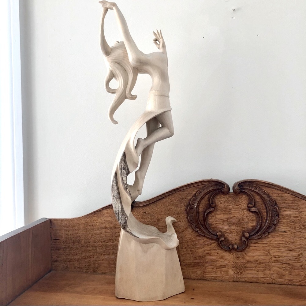 Hand Carved Wooden Statue from Bali - Picture 2 of 12